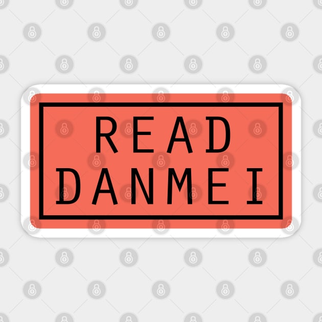 Read Danmei - bookworm (black version) Sticker by Selma22Designs